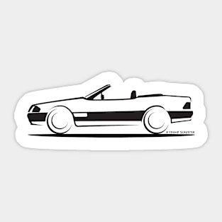 Mercedes Benz 500SL W129 Blk Sticker